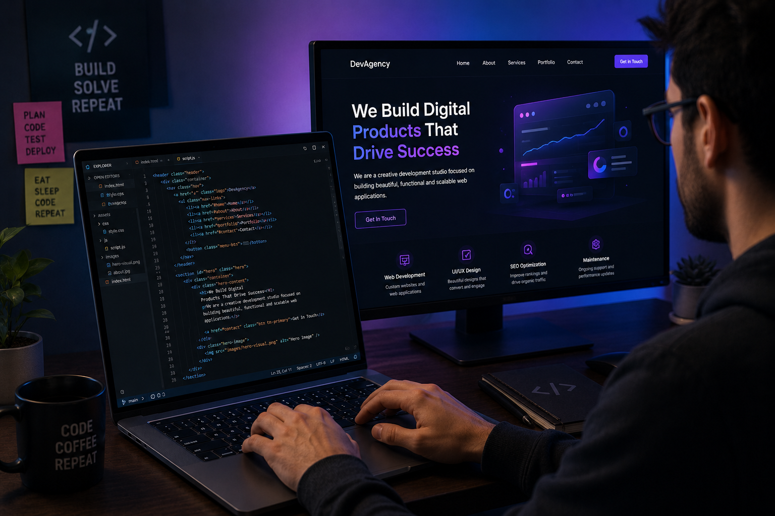 Advanced technical SEO and web development expertise at Rank Spiders