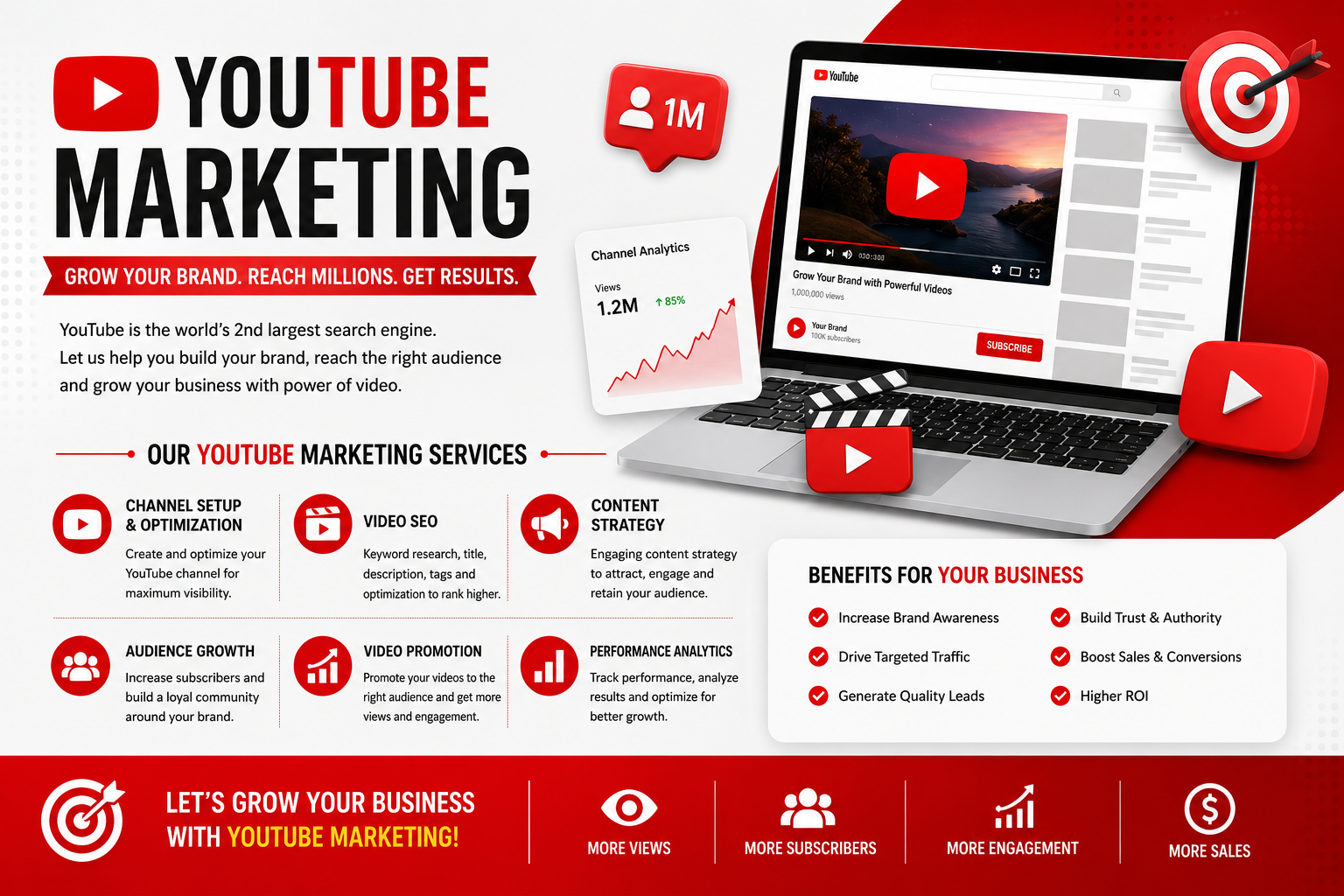 Rank Spiders YouTube Marketing Services — Grow Your Brand, Reach Millions, Get Results